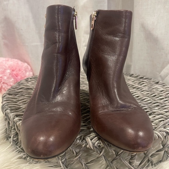 Coach Hickory Brown Leather Size 6B boots - Picture 2 of 10